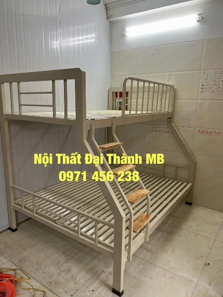 Giường sắt 2 tầng cao cấp Đại Thành Trên 1m2 dưới 1m6