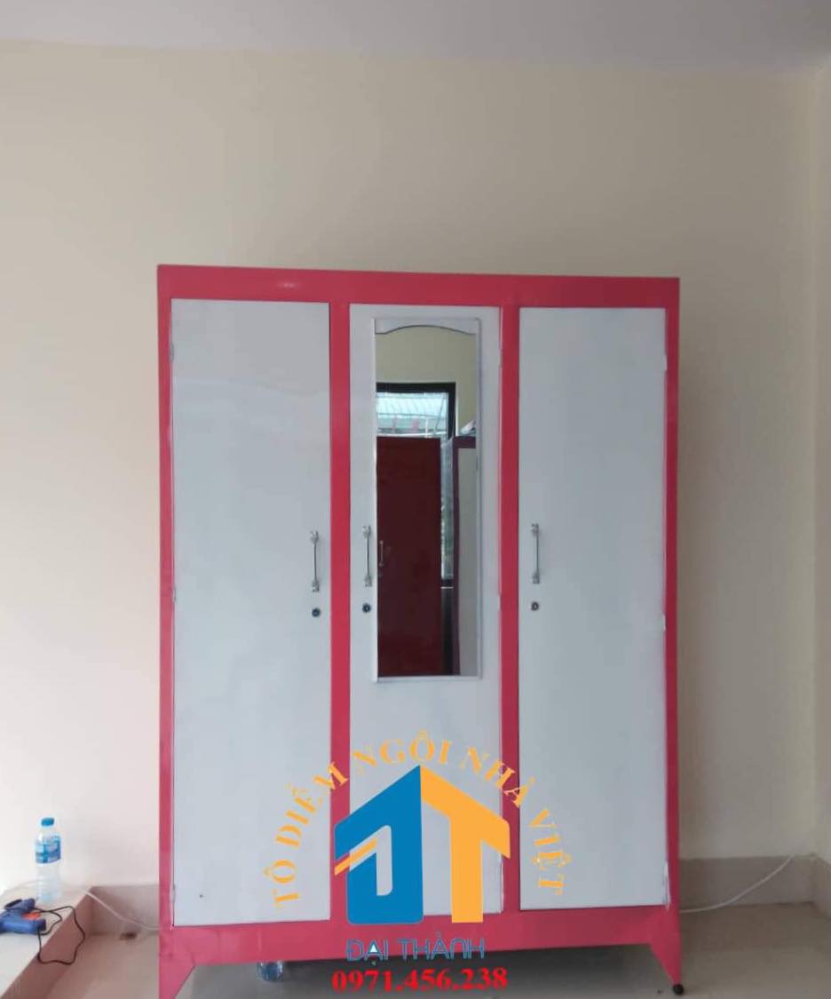 Tủ tôn 3 cửa  rộng 1m2 cao 1m7 - màu hồng